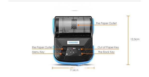 Etiqueteuse de billets thermique Bluetooth 80 mm à emporter sans fil – Image 2