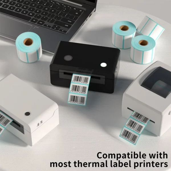 Étiquettes thermiques pour étiqueteuse – blanches, 20 à 50 pcs, code-barres & expédition – Image 2