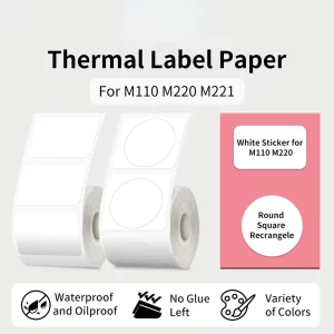 Étiqueteuse thermique M110 – rouleaux autocollants pour petites entreprises, compatibles M221/M200/M220