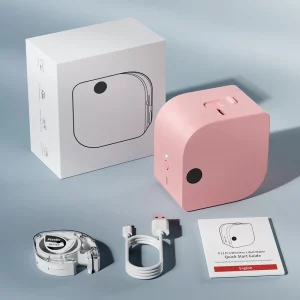 Étiqueteuse P12 PRO Bluetooth – ruban tissu, rechargeable, sans encre - Pink P12PRO Printer