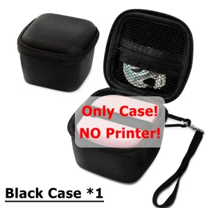 Étiqueteuse P12 PRO Bluetooth – ruban tissu, rechargeable, sans encre - Case Only (Black)