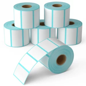 Étiquettes thermiques pour étiqueteuse – blanches, 20 à 50 pcs, code-barres & expédition