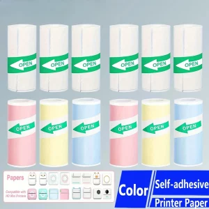 Papier thermique couleur 57mm pour étiqueteuse – autocollant photo