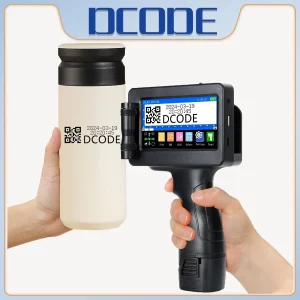 Imprimante Portable à Jet d'Encre, Codes-barres QR, Numéro de Lot, Logo, Image