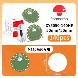 Rouleau d’étiquettes thermiques colorées transparentes pour étiqueteuse – M110, M200, E210, P50, P1 - Christmas-D