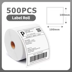Étiquettes d’expédition Phomemo A6 4x6'' – compatibles 241BT, 246S, D520, DYMO 4XL, Zebra, Munbyn - 500-White Roll
